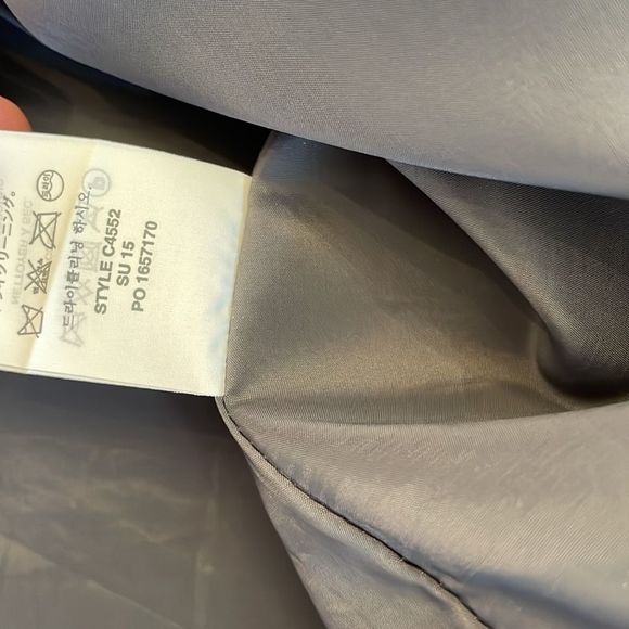 J.Crew Womens Drop Waist Pinstripe Gray Work Wool Dress and Jacket sz 4 - Picture 10 of 16